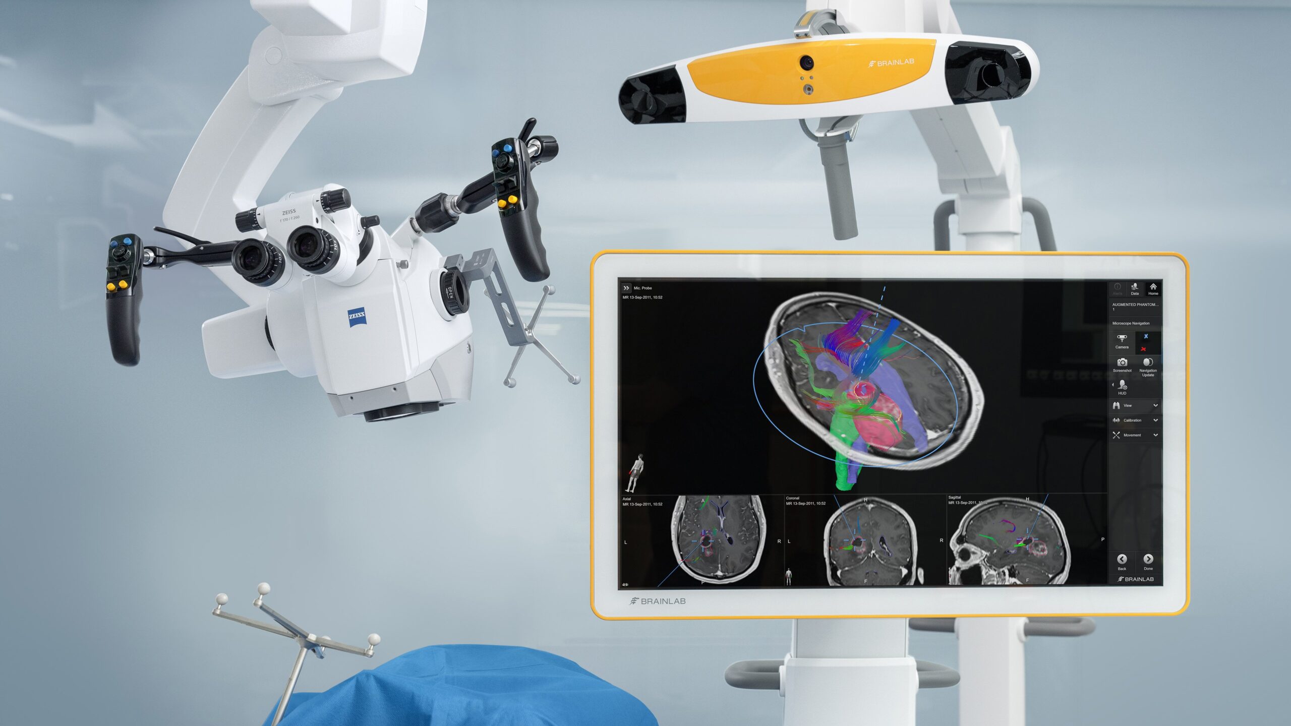 Microscope navigation system for image-guided precision surgery