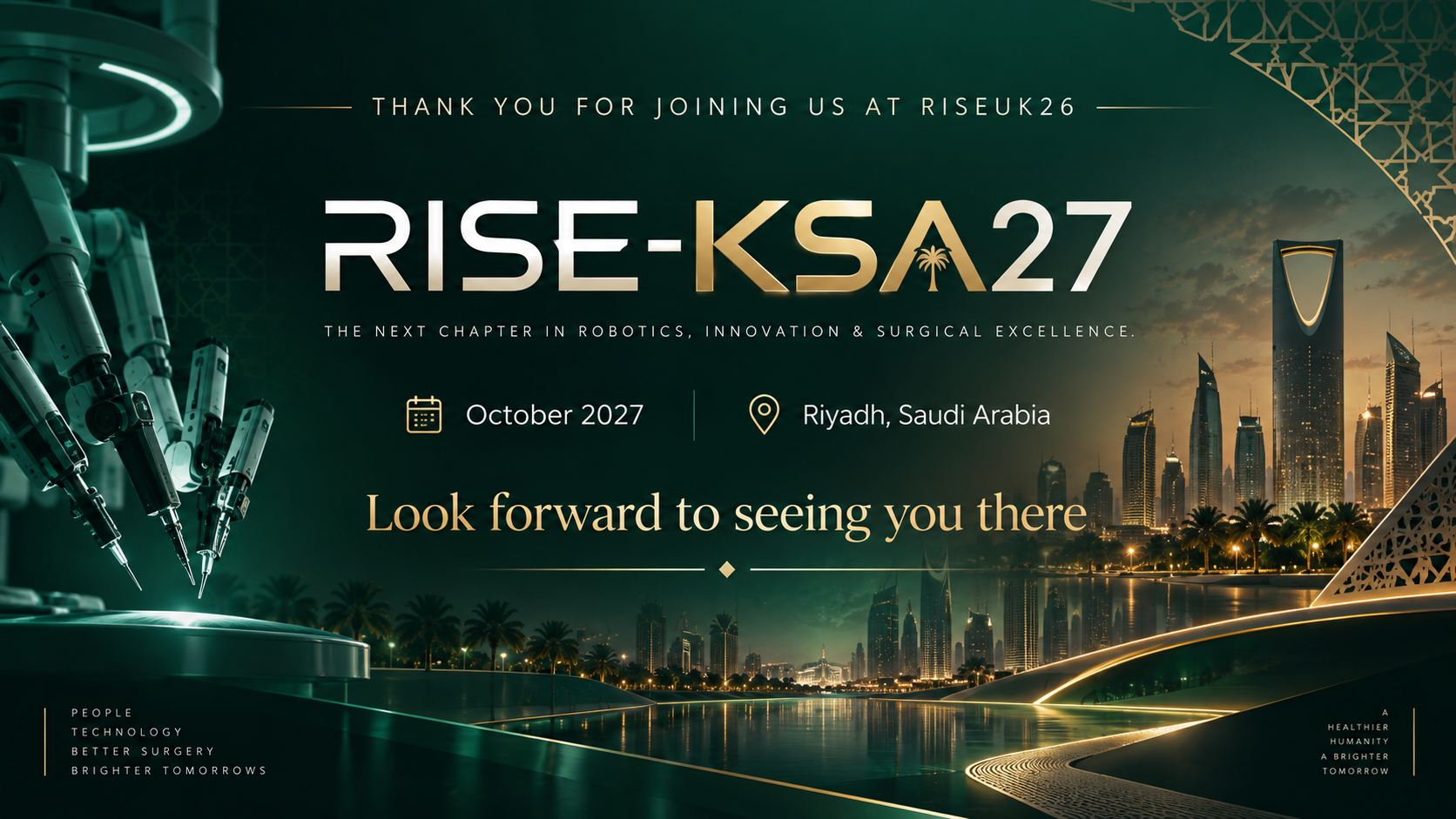 RISE-KSA27 – October 2027, Riyadh, Saudi Arabia